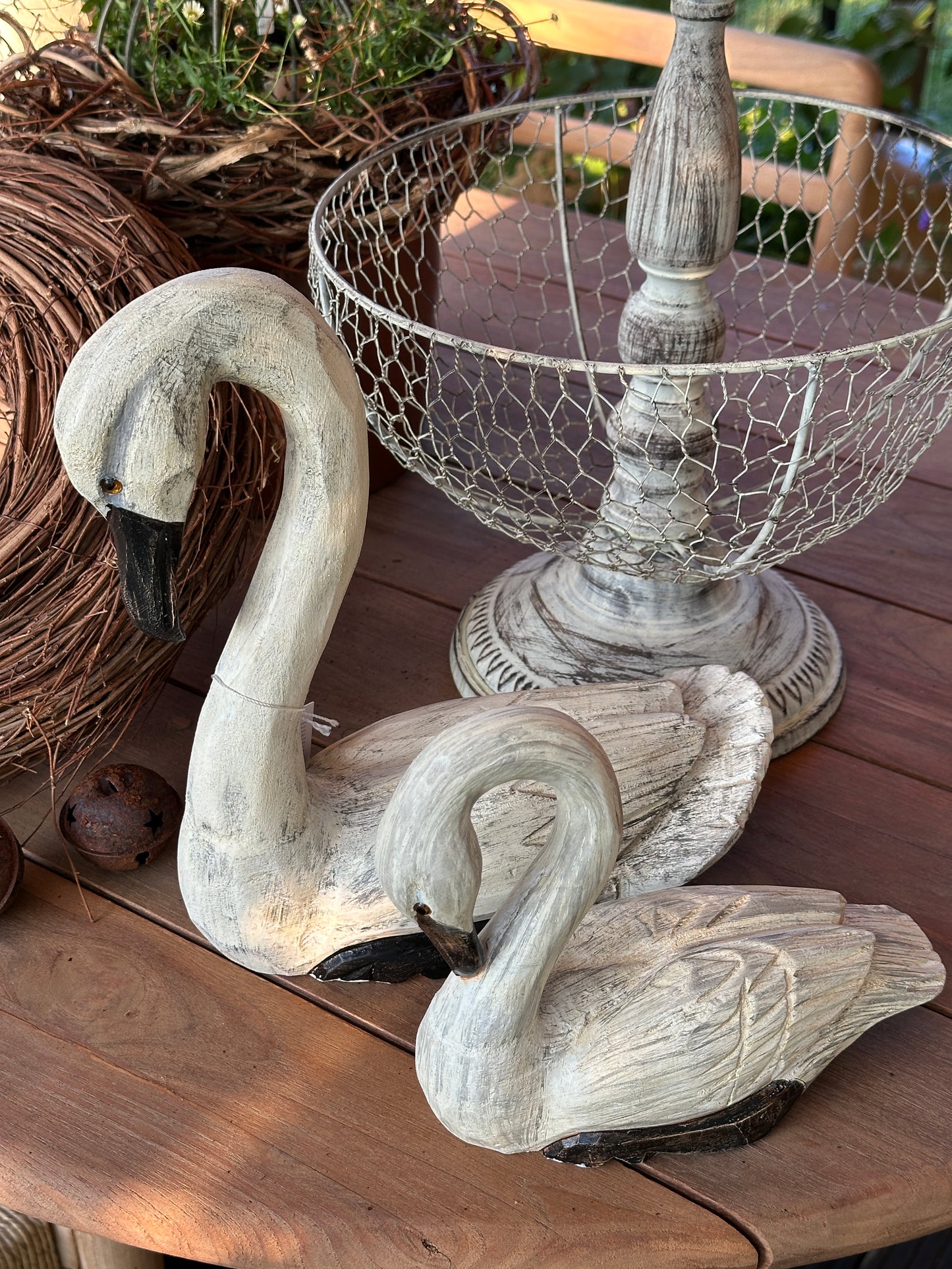 Schwan Set2 aus Holz