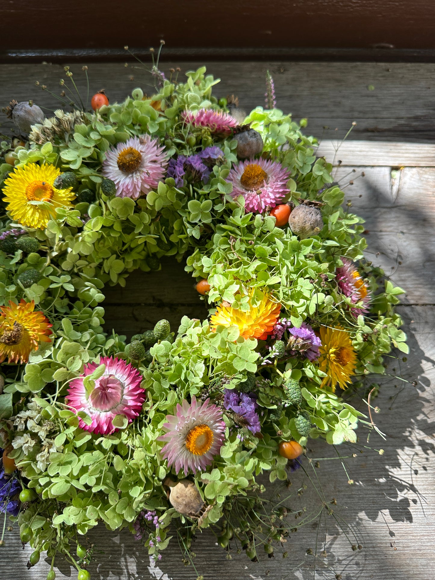 Kranz frisch gebunden aus Natur Materialien ca. 35 cm Durchmesser