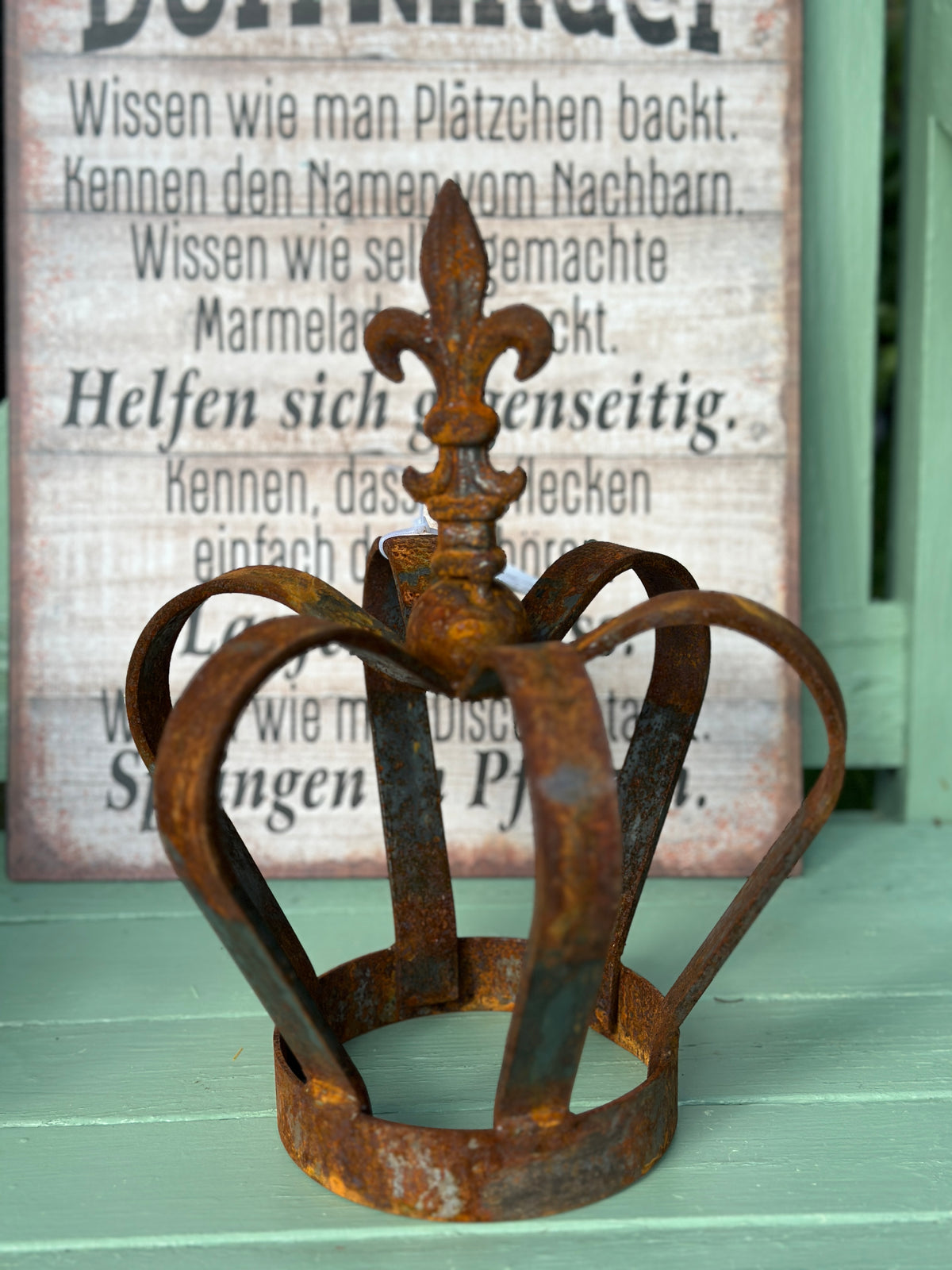 Krone Eisen/ Rost H: 27,5cm.