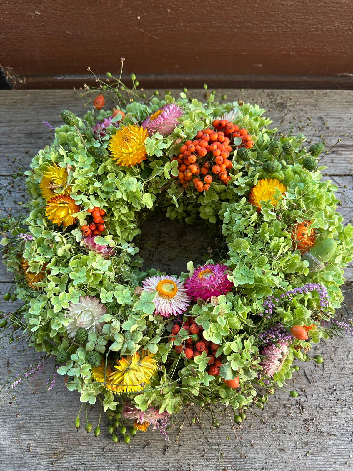 Kranz frisch gebunden aus Natur Materialien ca. 35 cm Durchmesser