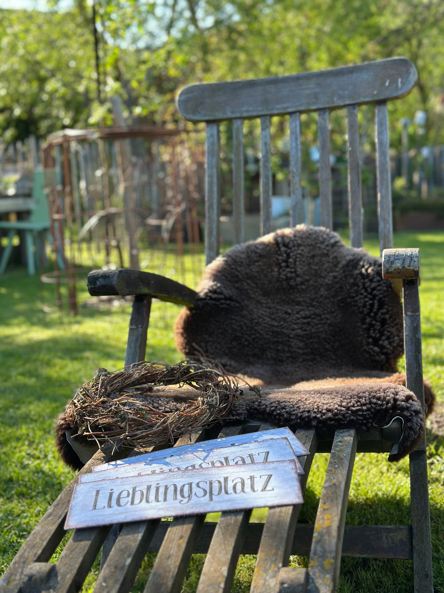 Schild aus Metall, Lieblingsplatz
