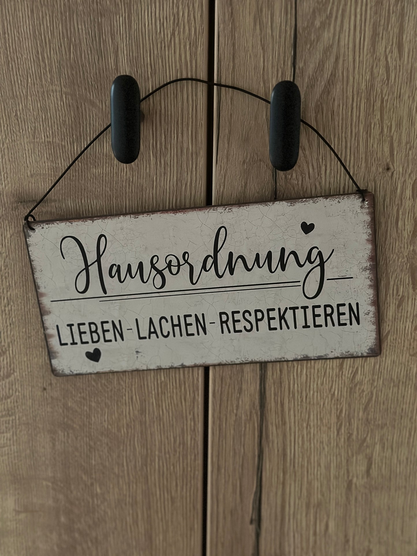 Schild aus Metall 10x20cm.
