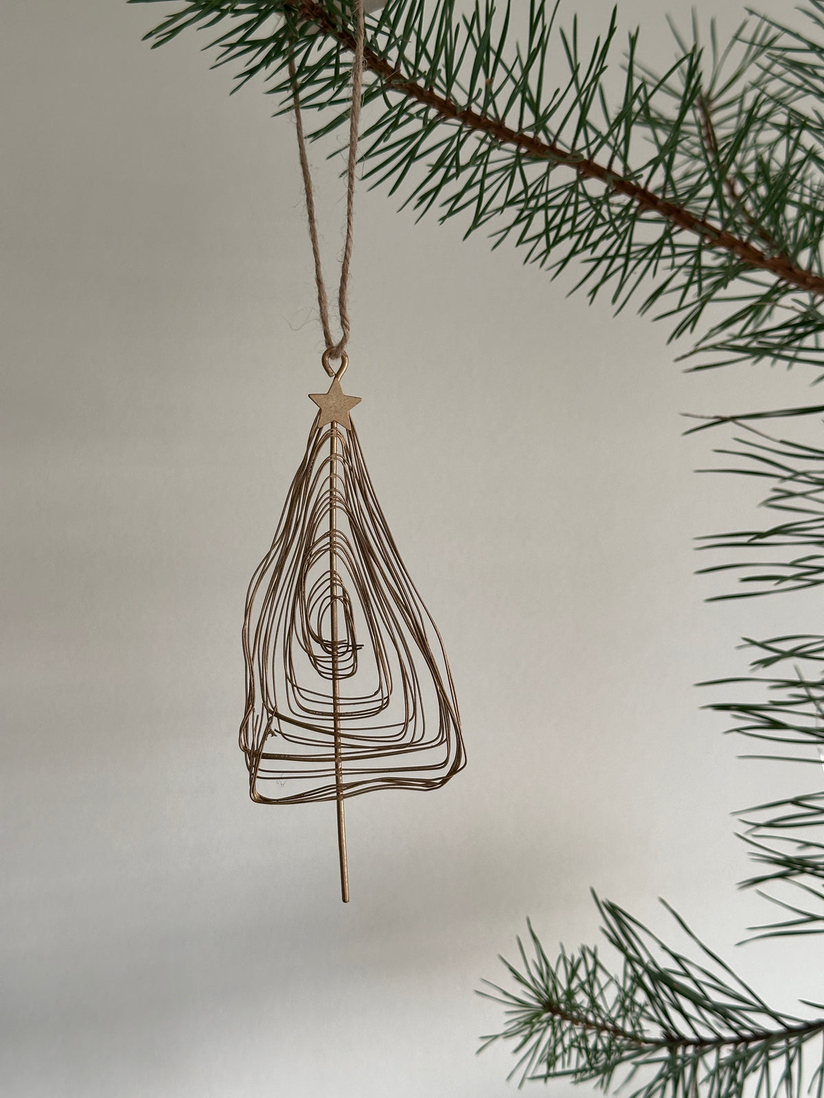 Kleiner Baum zum hängen, gold aus Metall