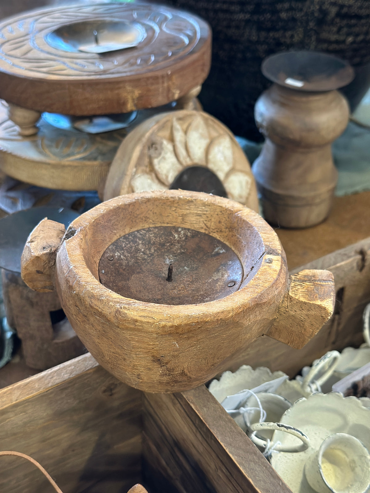 Kerzenhalter aus Holz