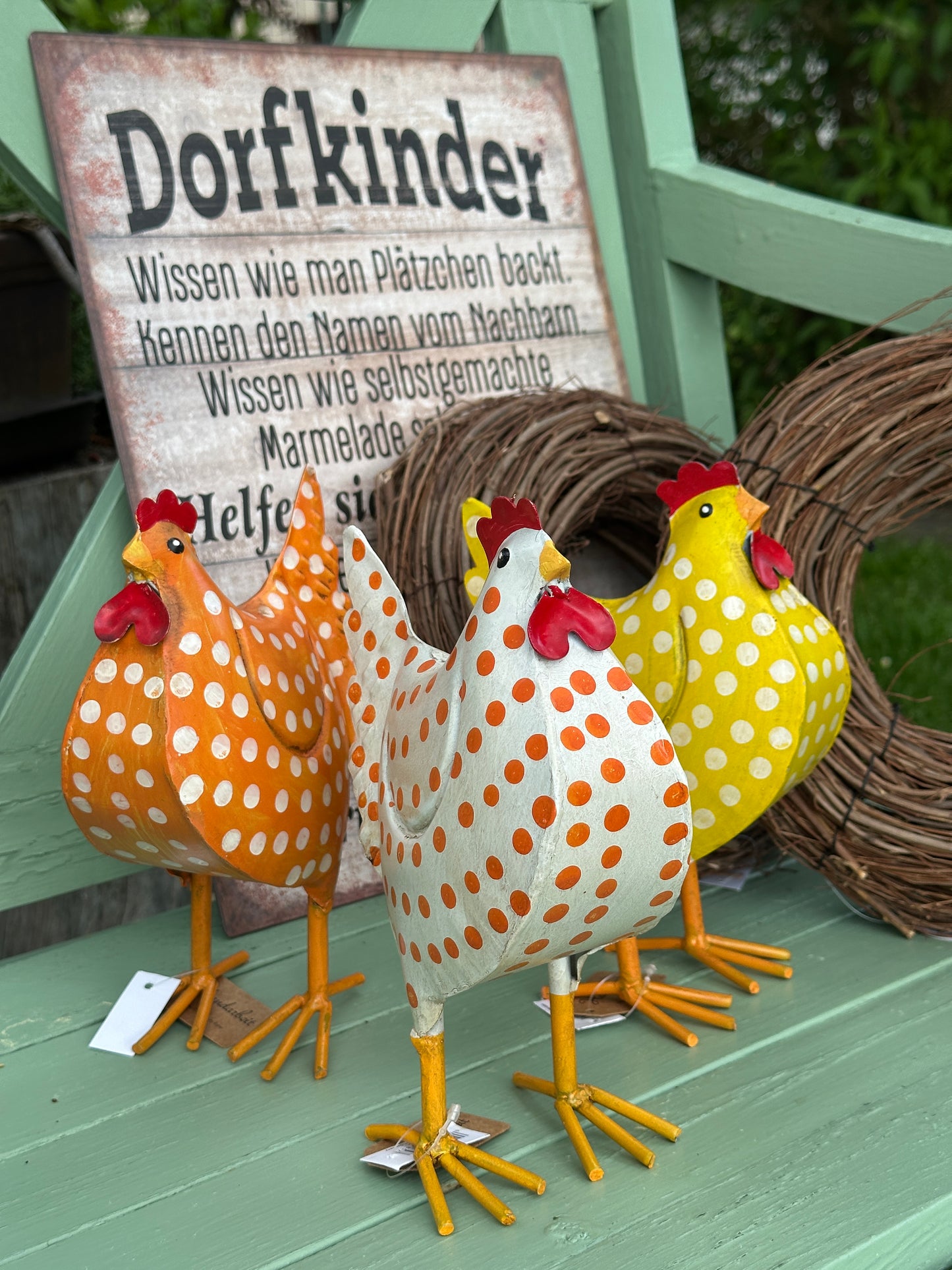 Henne, orange