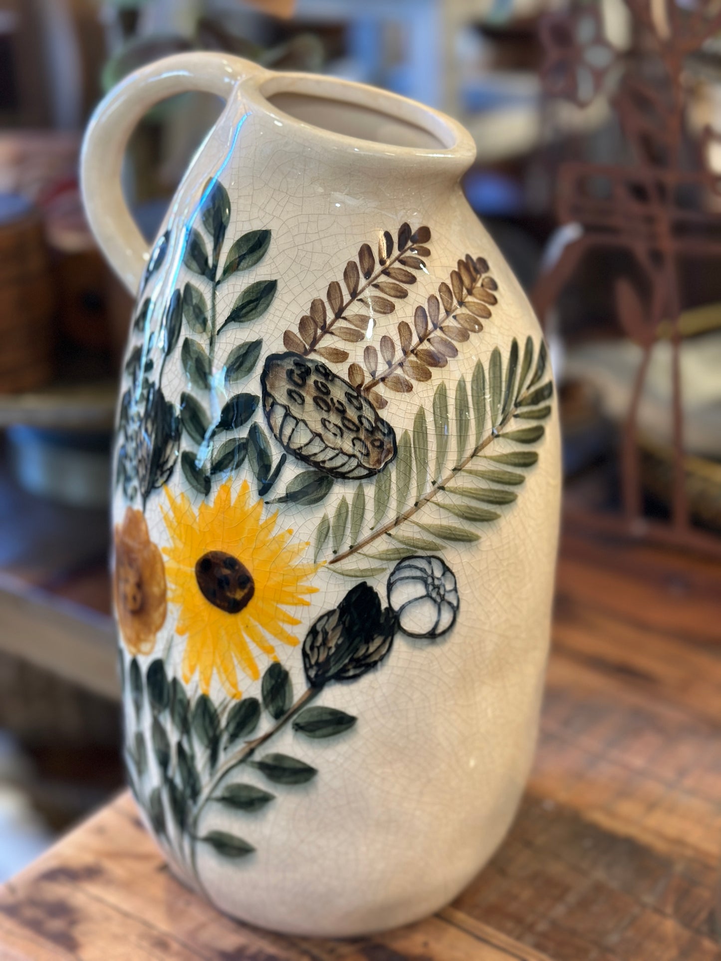 Blumenvase, Vase mit floralen Muster