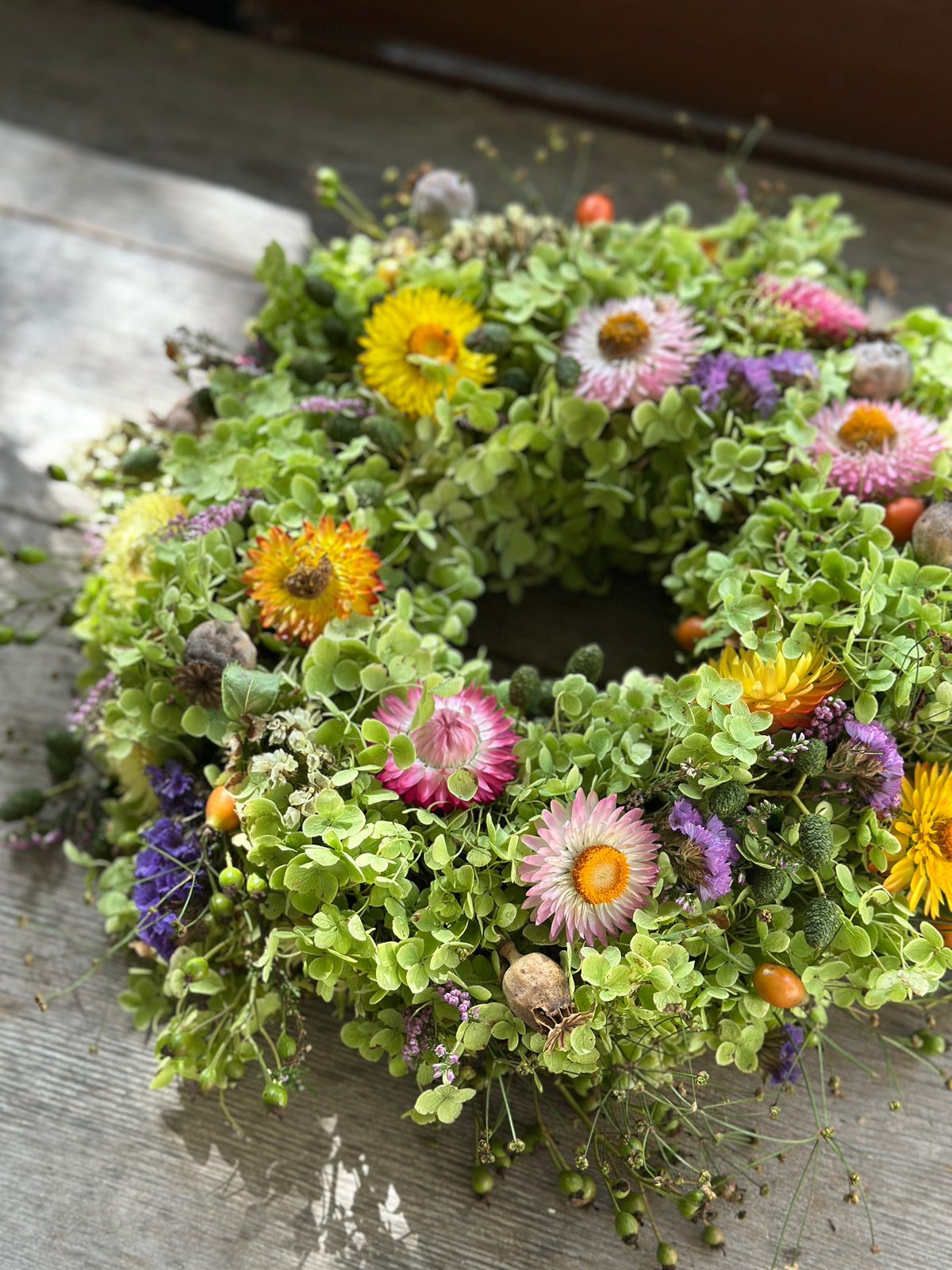 Kranz frisch gebunden aus Natur Materialien ca. 35 cm Durchmesser
