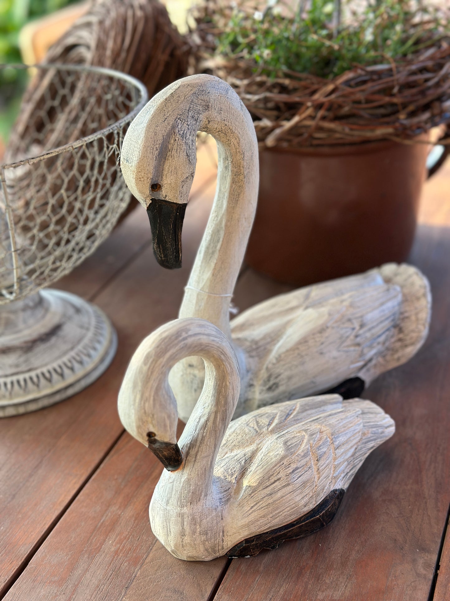 Schwan Set2 aus Holz