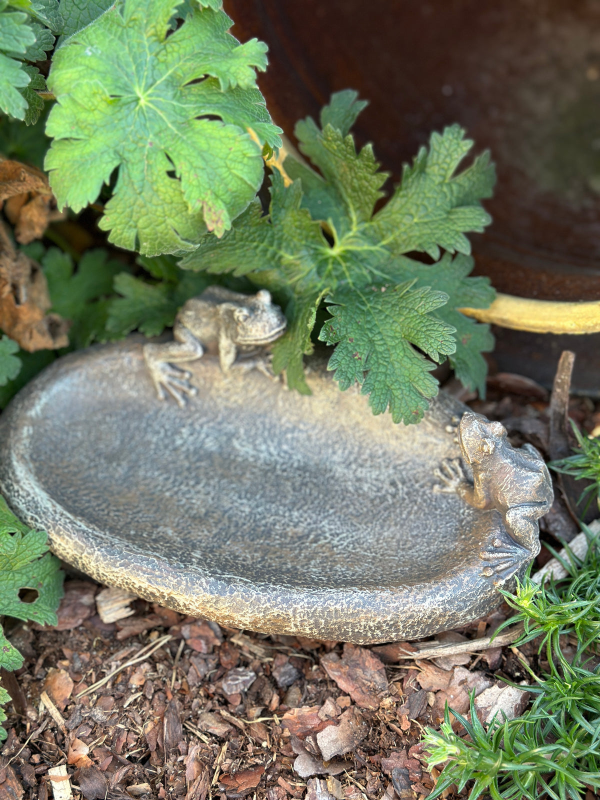 Vogeltränke aus Polyresin