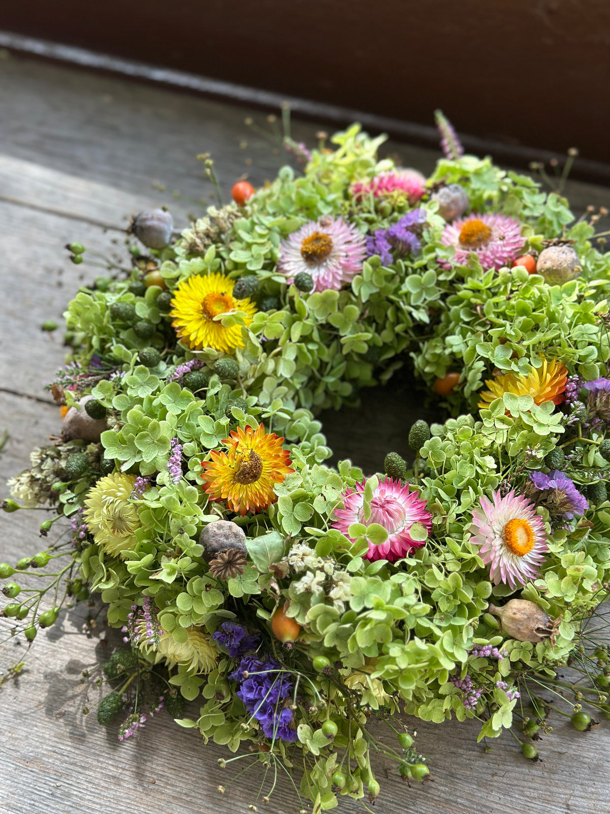 Kranz frisch gebunden aus Natur Materialien ca. 35 cm Durchmesser