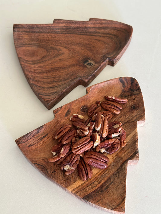 Baum, Snack Schale aus Holz.Teller