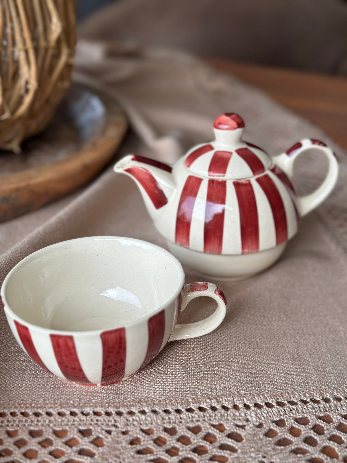 Teekanne und Tasse Set