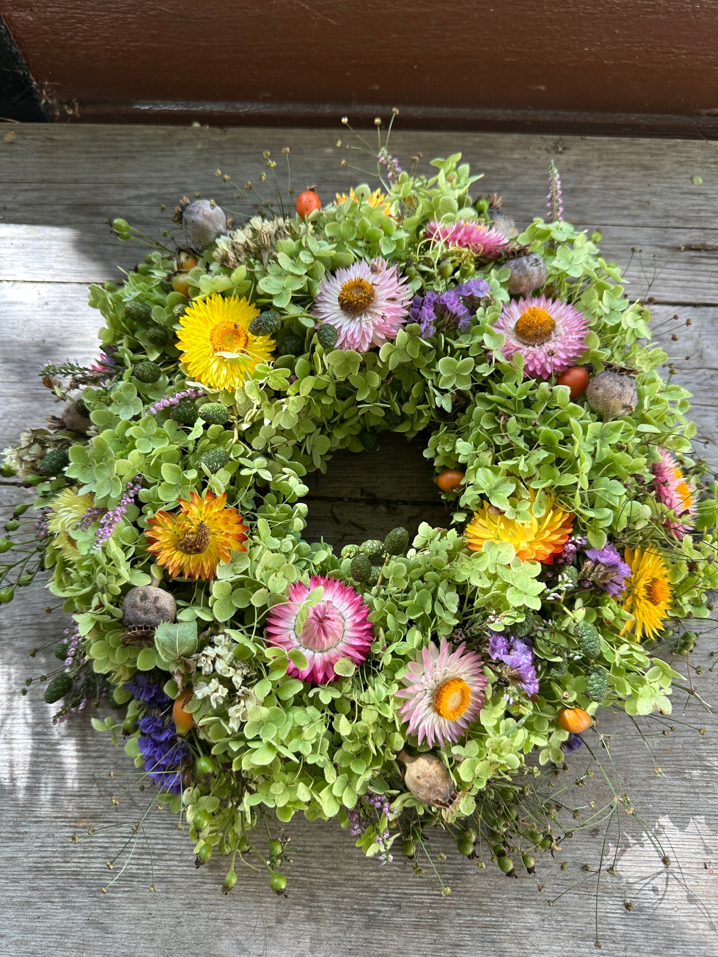 Kranz frisch gebunden aus Natur Materialien ca. 35 cm Durchmesser