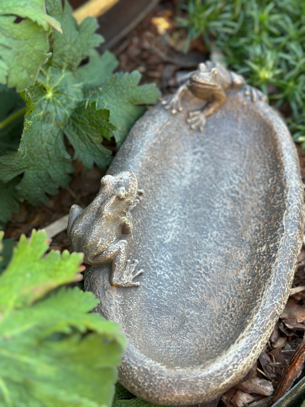 Vogeltränke aus Polyresin