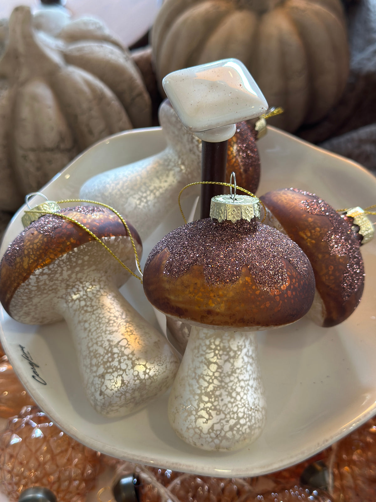Pilz aus Glas, Weihnachtsschmuck