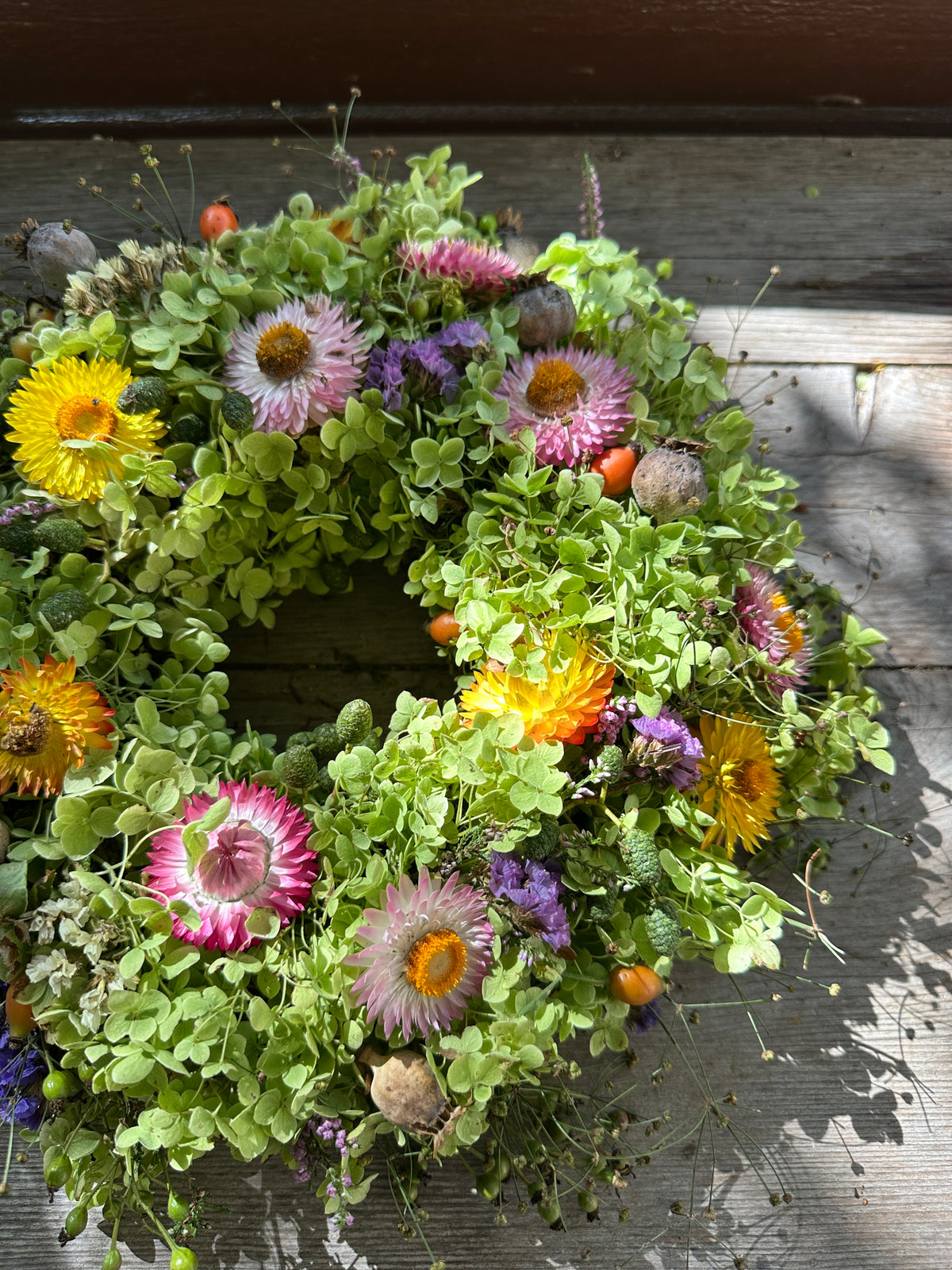 Kranz frisch gebunden aus Natur Materialien ca. 35 cm Durchmesser