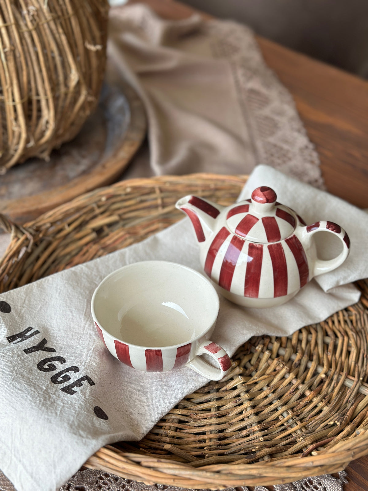 Teekanne und Tasse Set