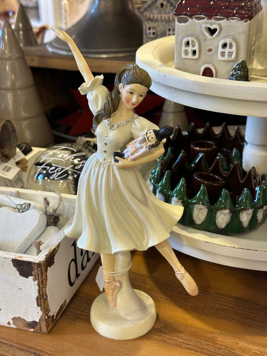 Ballerina/ Figur Frau , tanzend aus Polyresin H: 25,5cm