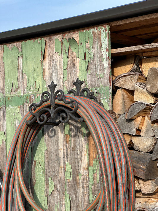Schlauch Halter Gusseisen, dunkelrostfarben