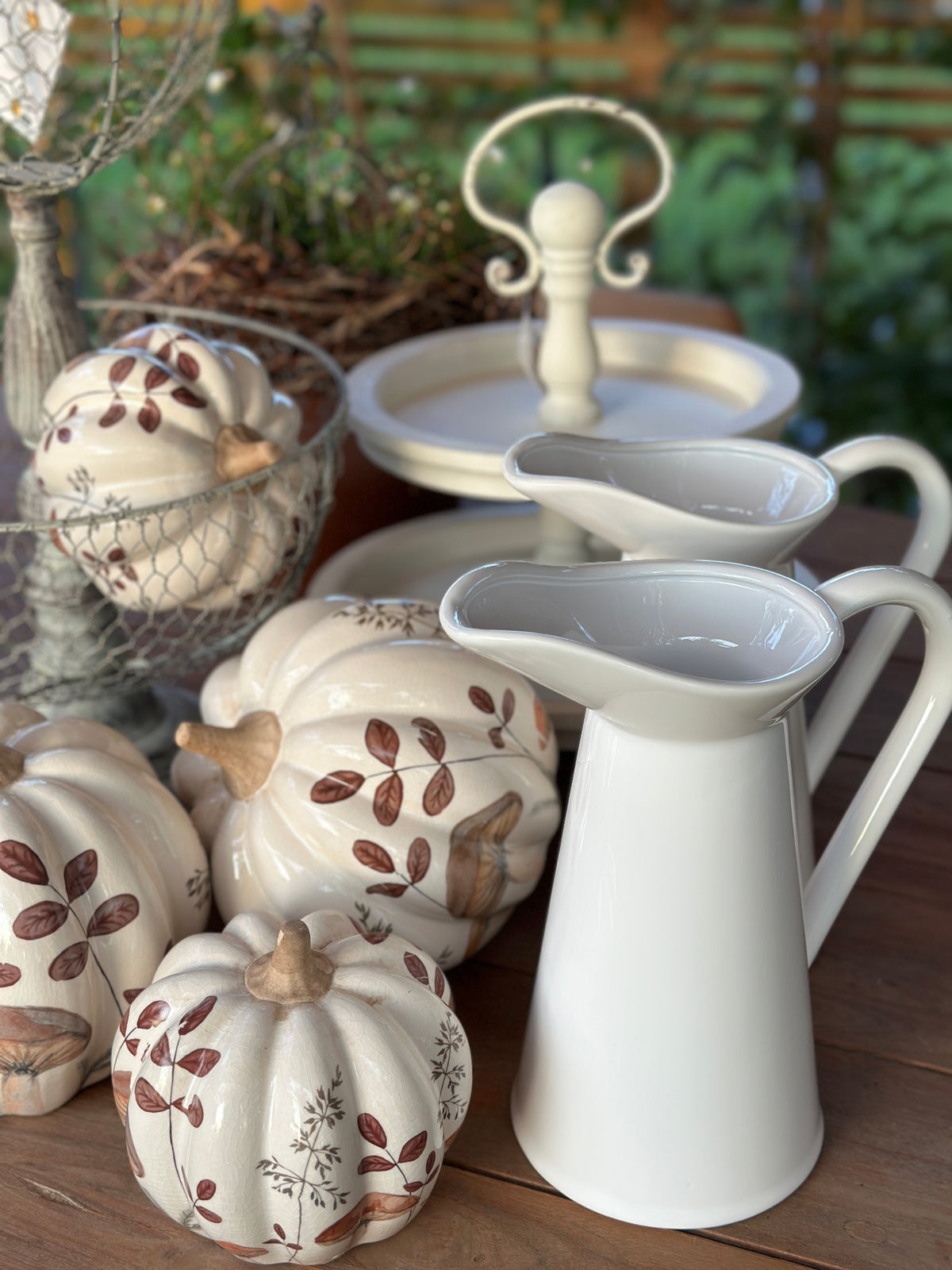 Krug/ Vase weiß aus Keramik