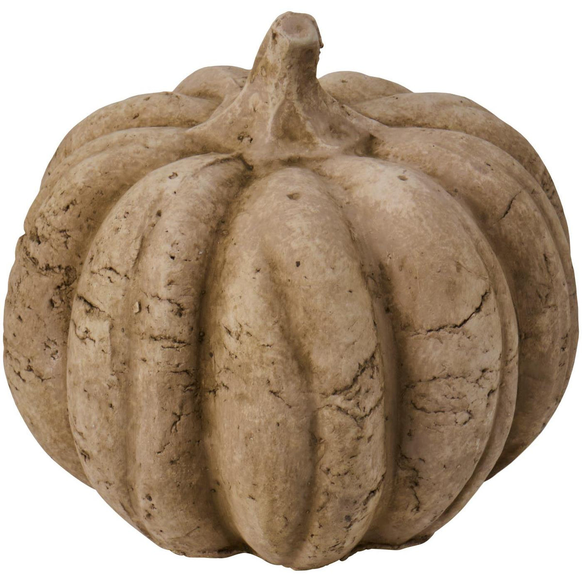 Kürbis stehend Terrakotta Natur raue Oberfläche D: 15 cm