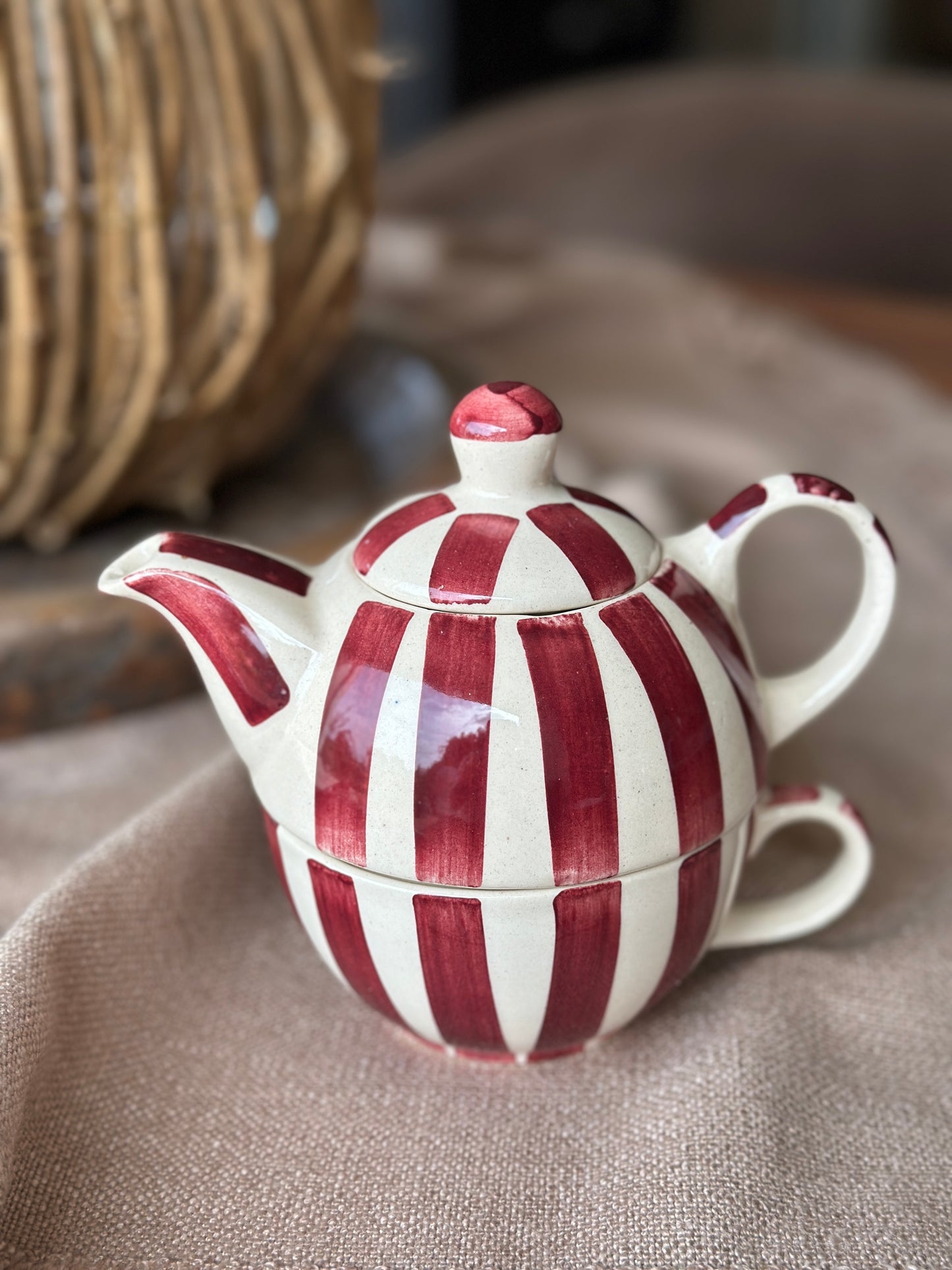 Teekanne und Tasse Set