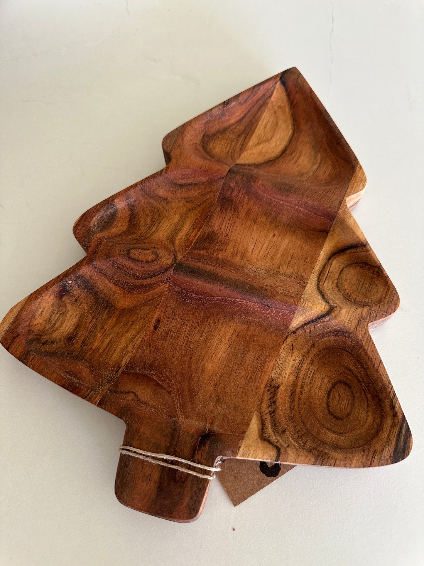 Baum, Snack Schale aus Holz. Teller