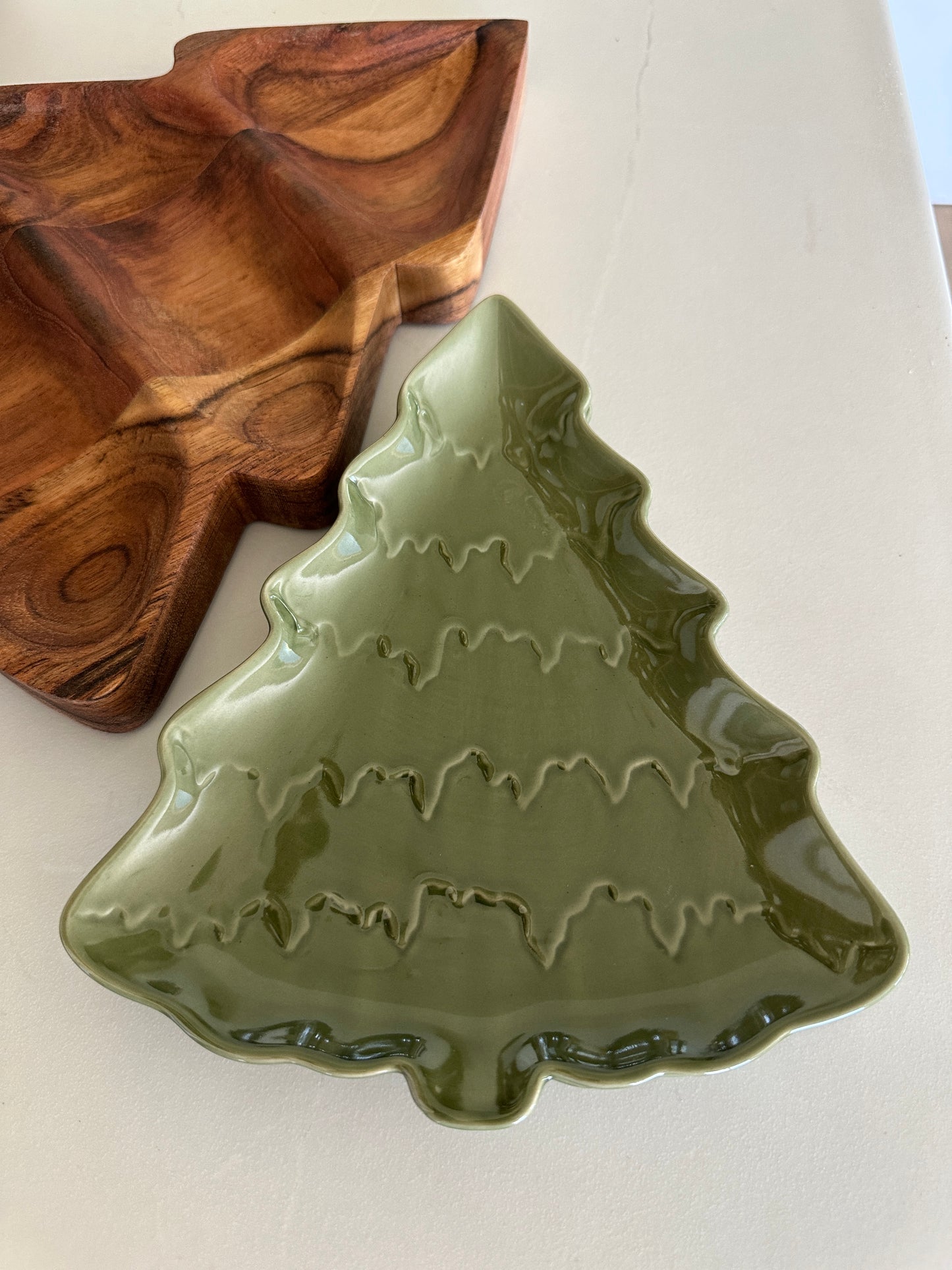 Baum, Snack Schale aus Keramik. Teller