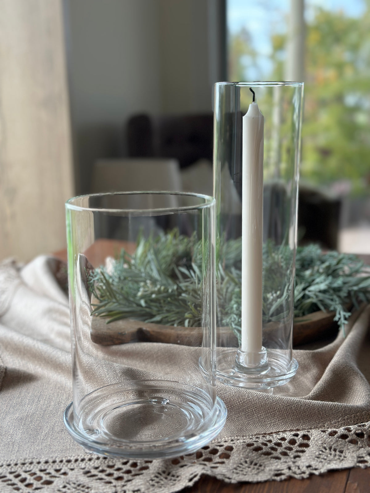 Kerzenhalter aus Glas D: 13x20cm