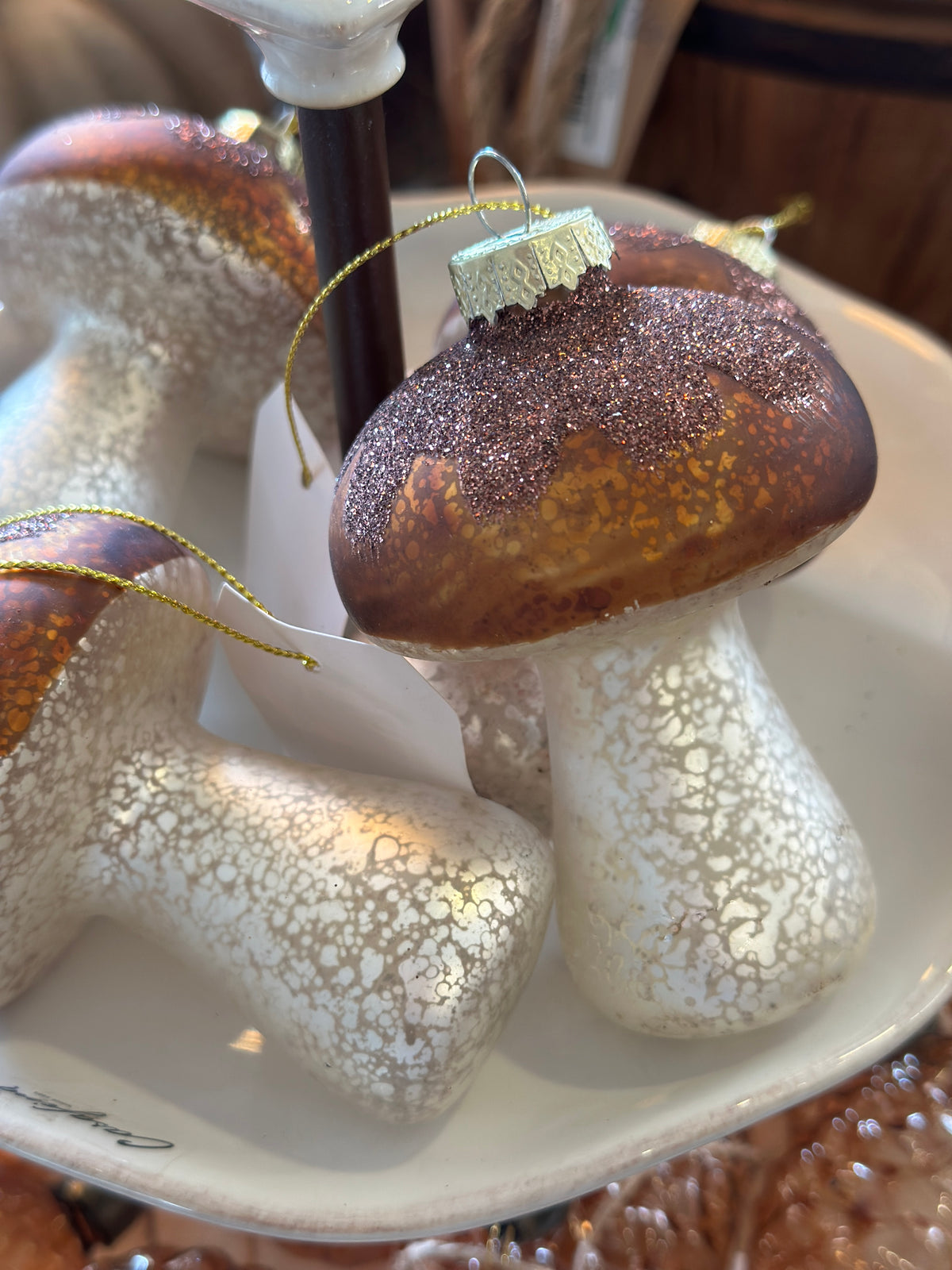 Pilz aus Glas, Weihnachtsschmuck