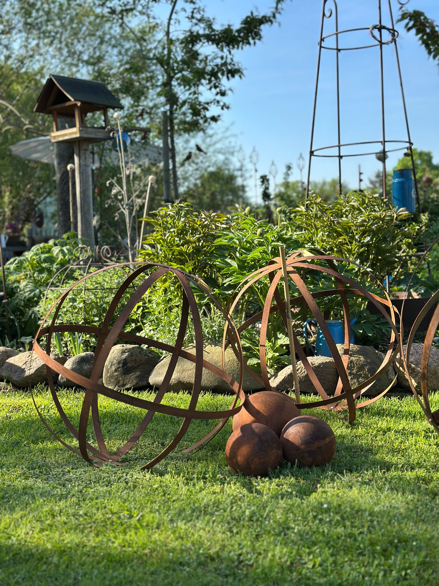 Deko object, Kugel aus Rost D: 60cm.