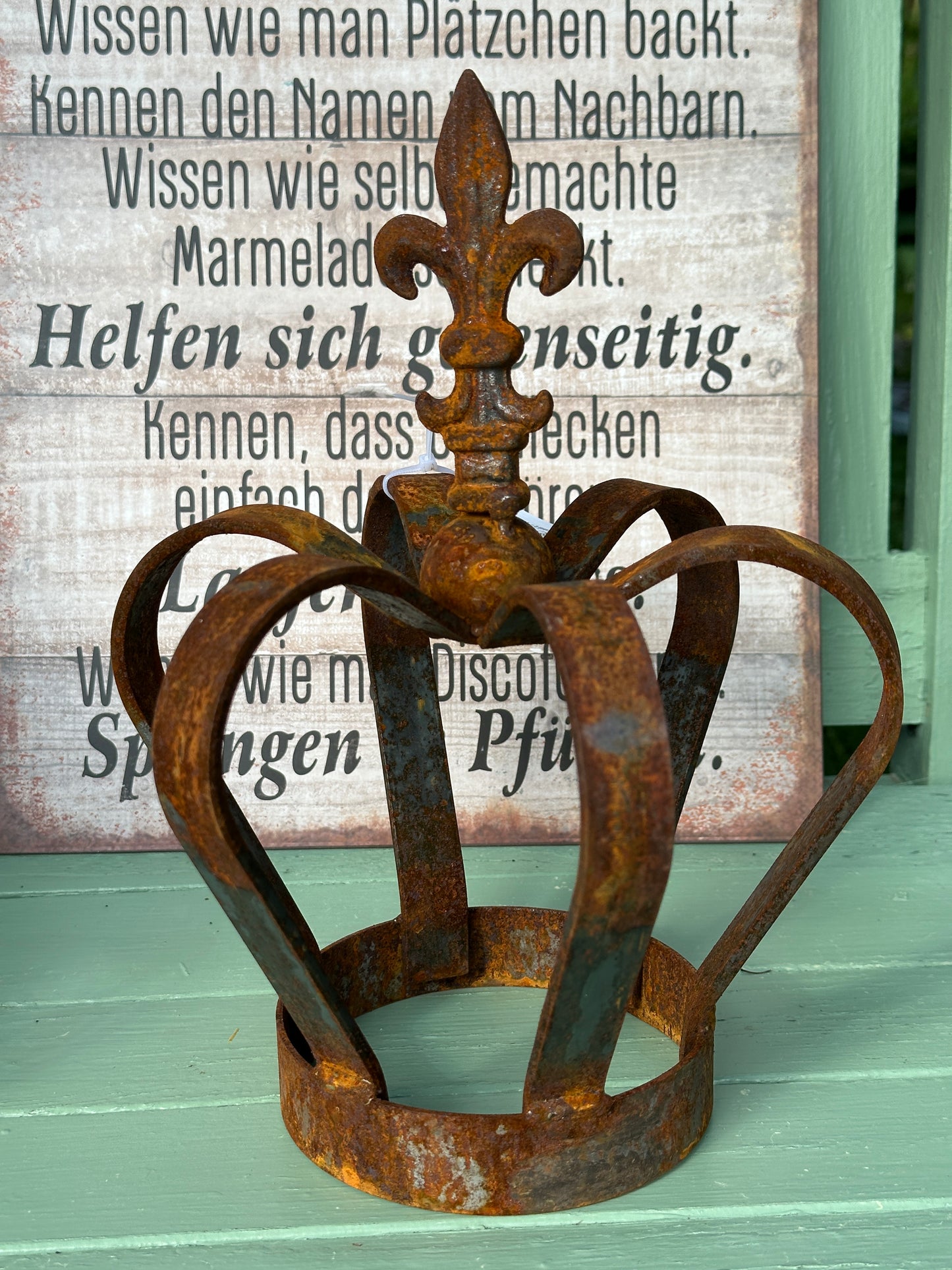 Krone Eisen/ Rost H: 27,5cm.