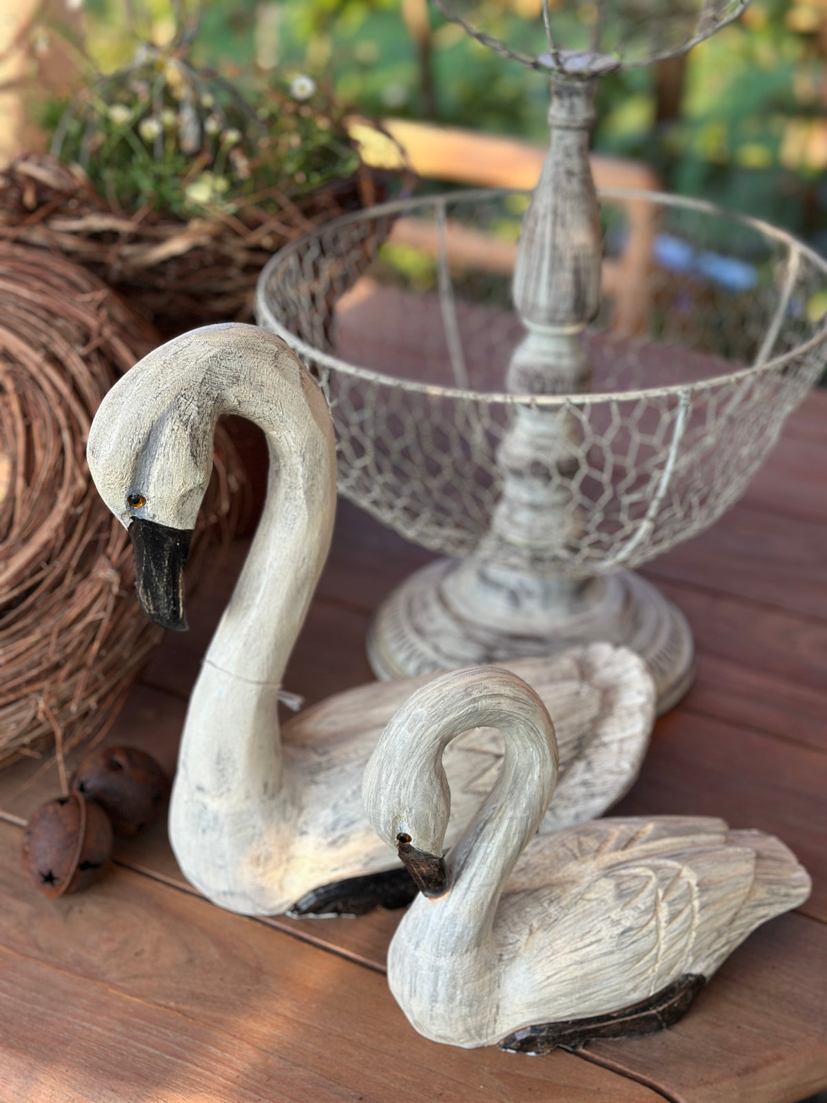 Schwan Set2 aus Holz