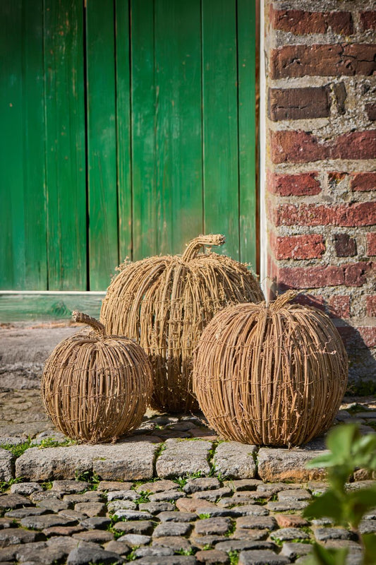 Kürbis aus Zweigen groß D:ca. 34cm