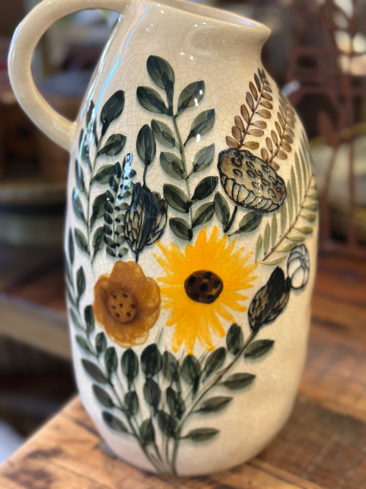 Blumenvase, Vase mit floralen Muster