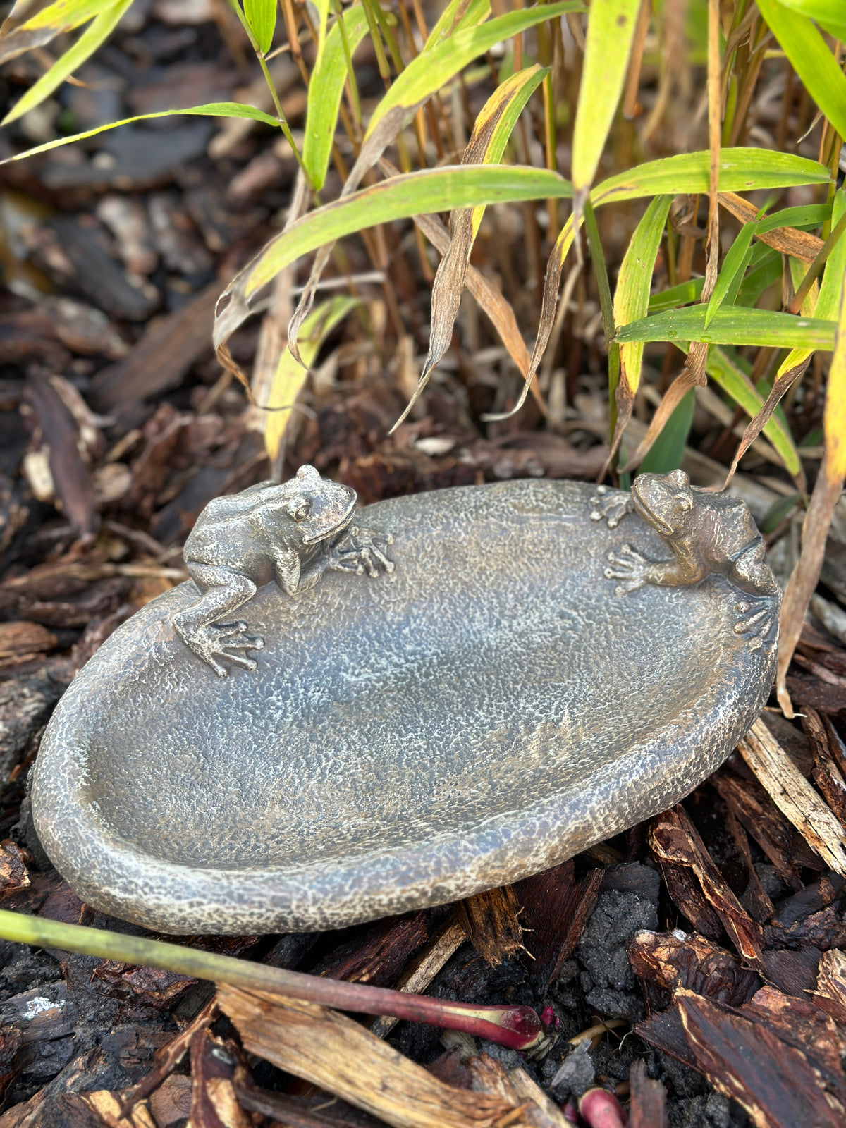 Vogeltränke aus Polyresin