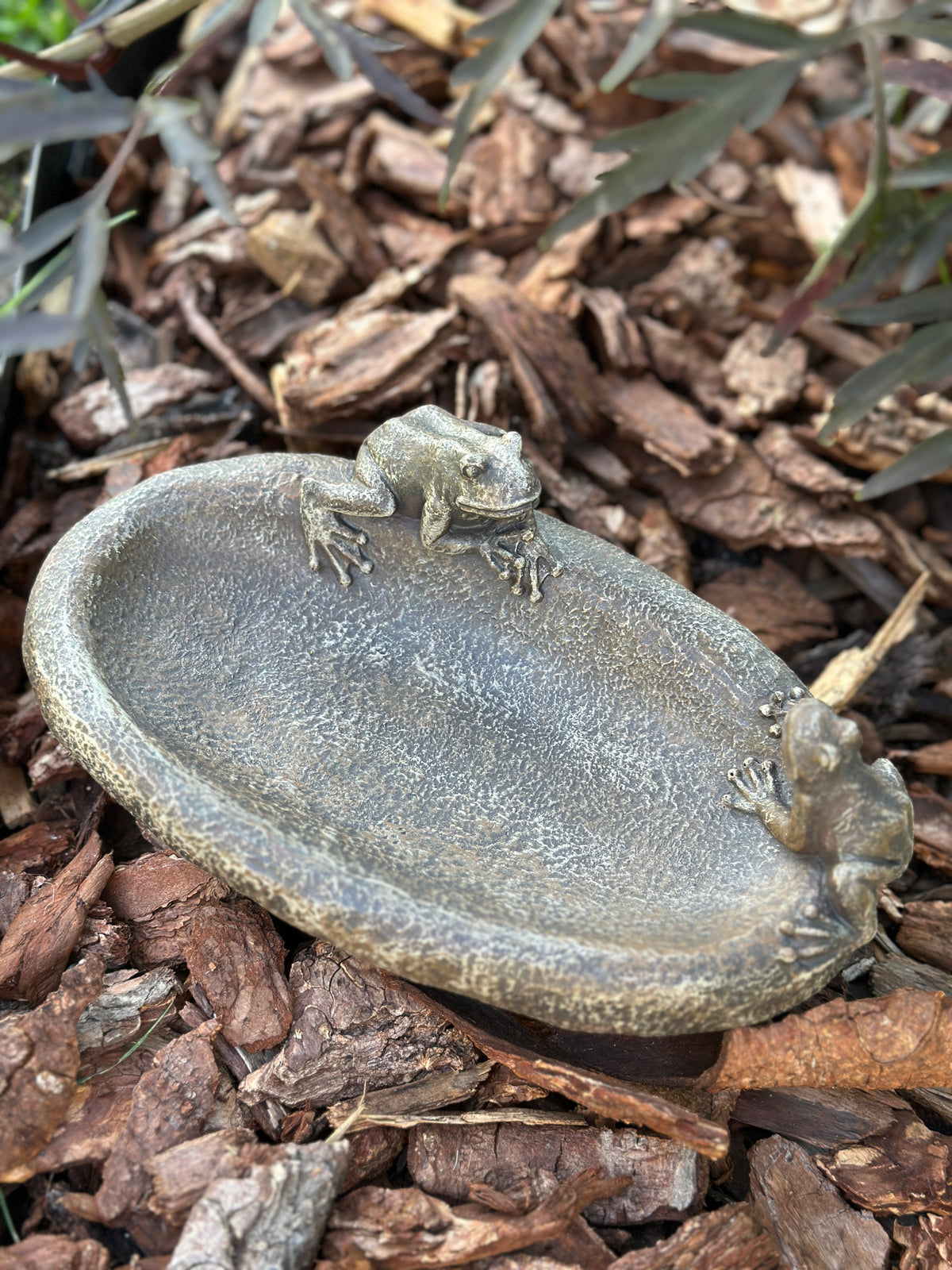 Vogeltränke aus Polyresin