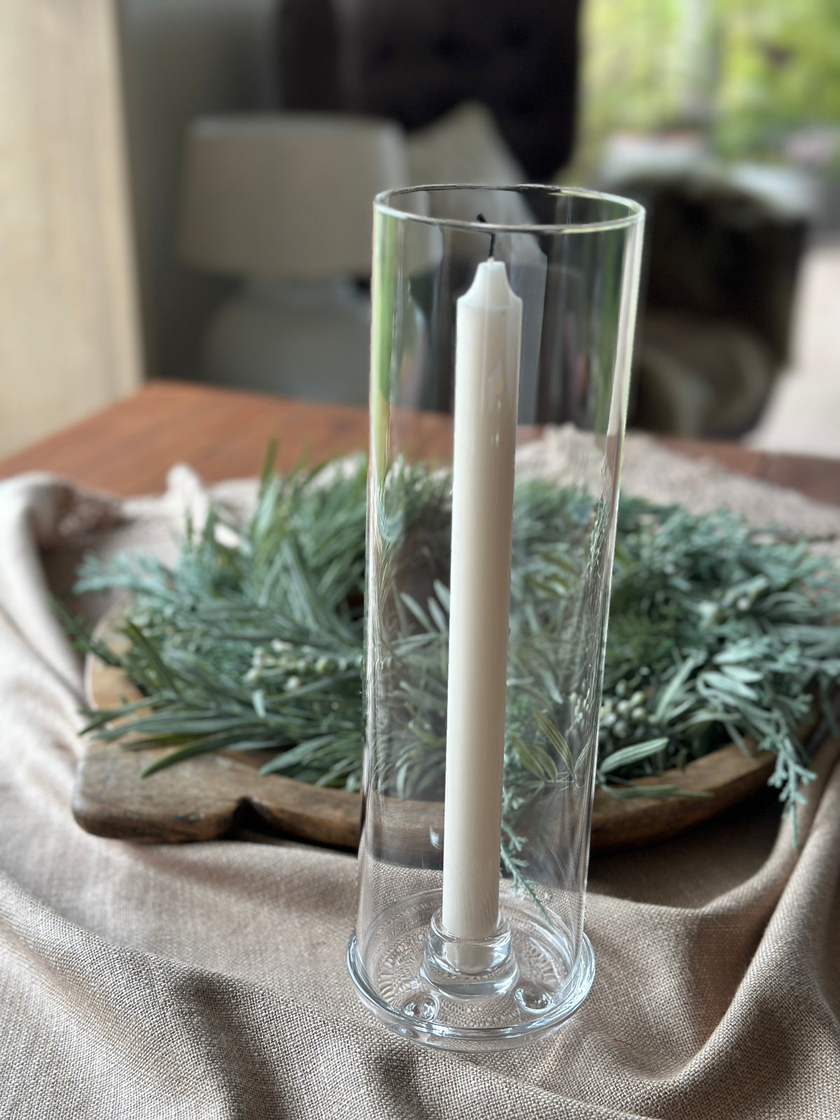 Kerzenhalter aus Glas D: 9x30cm