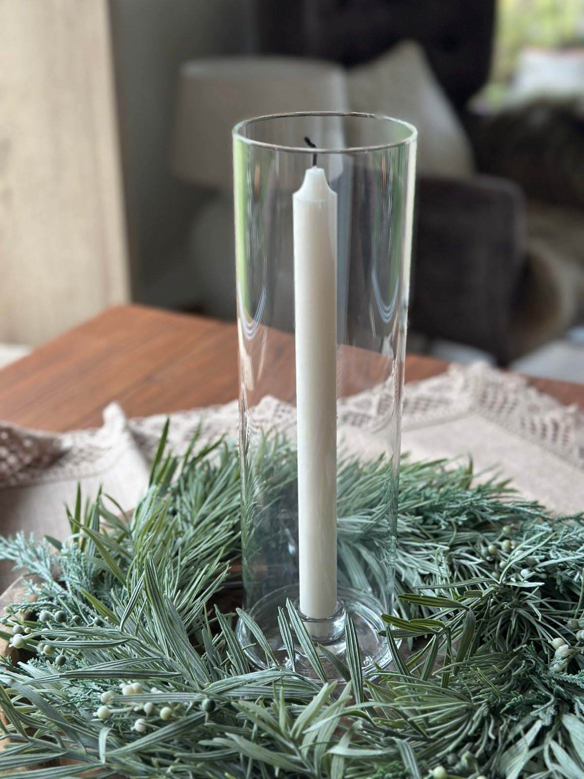 Kerzenhalter aus Glas D: 9x30cm