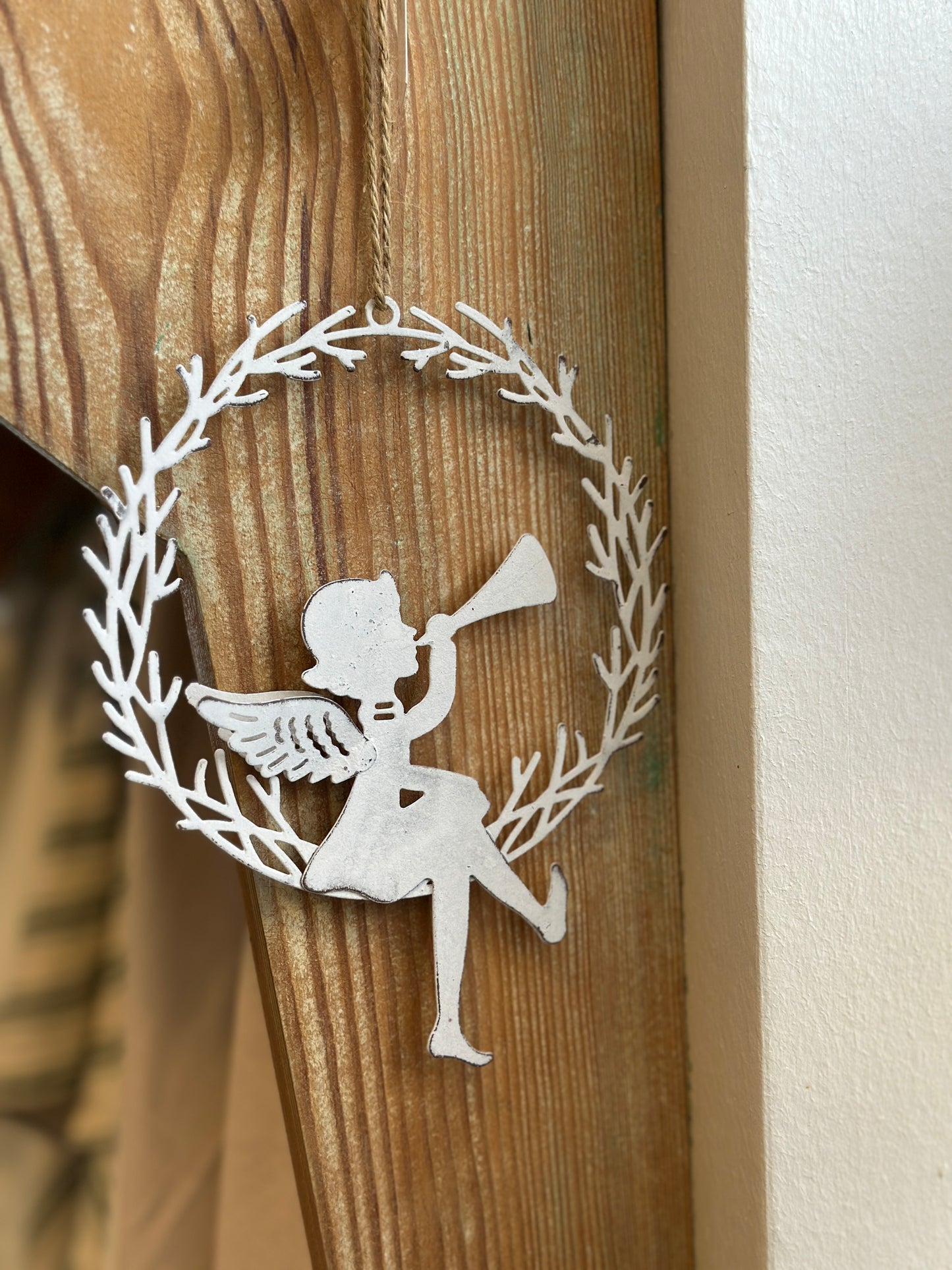 Anhänger, Engel, antik weiß