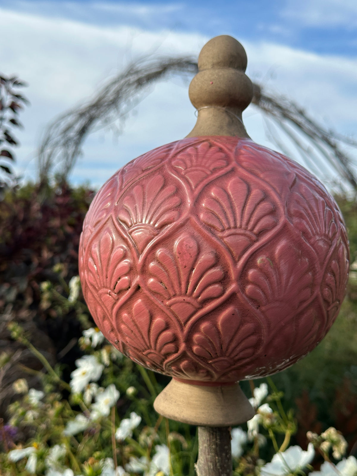 Kugel/ Deko Kugel Steingut, Rosé