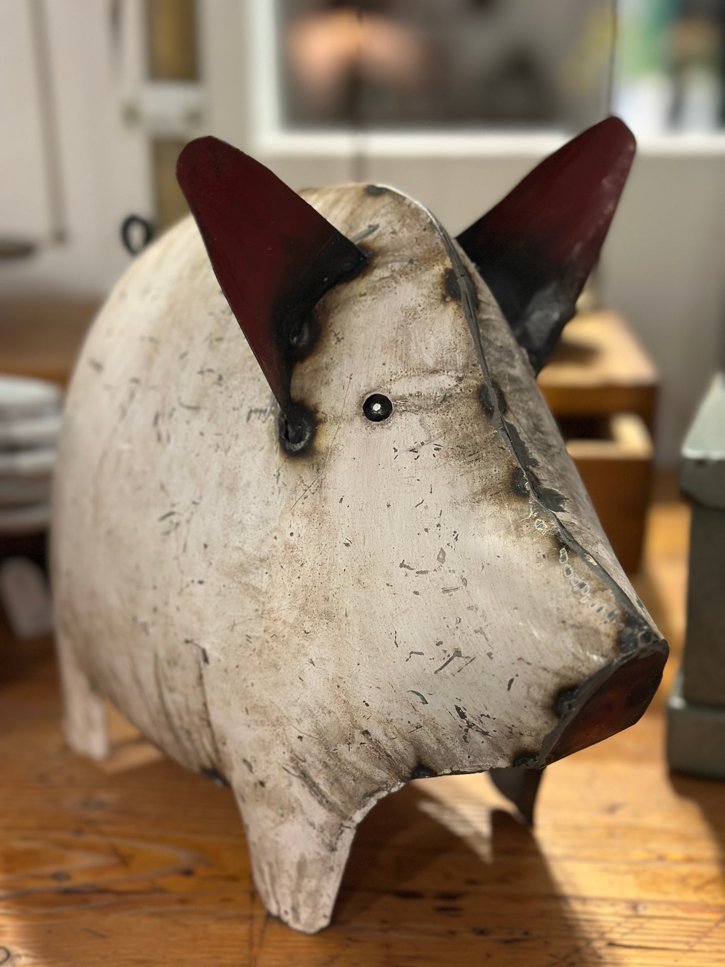 Deko Schwein aus Metall