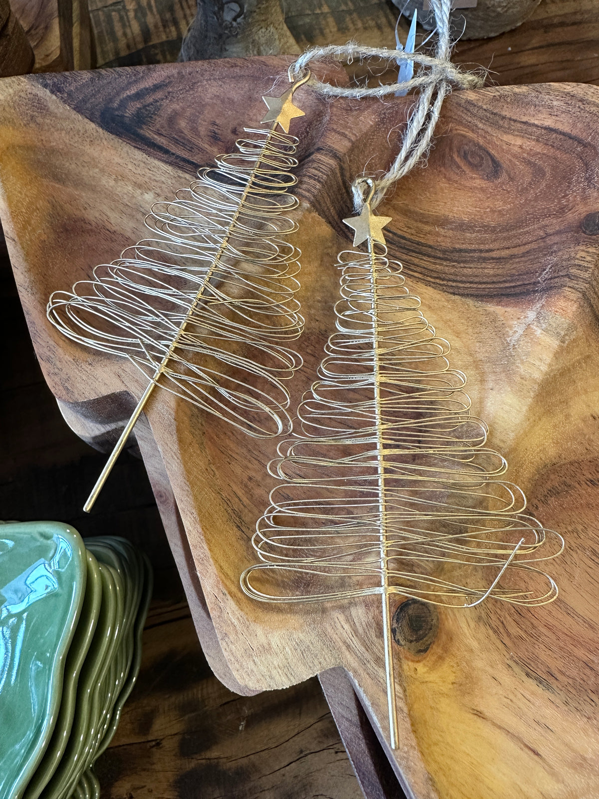 Kleiner Baum zum hängen, gold aus Metall