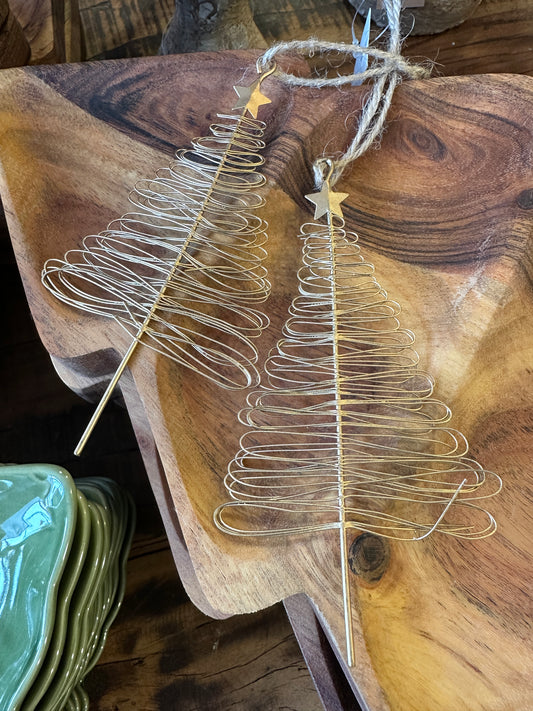 Kleiner Baum zum hängen, gold aus Metall