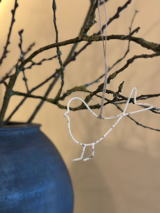 Vogel zum hängen, aus Metall
