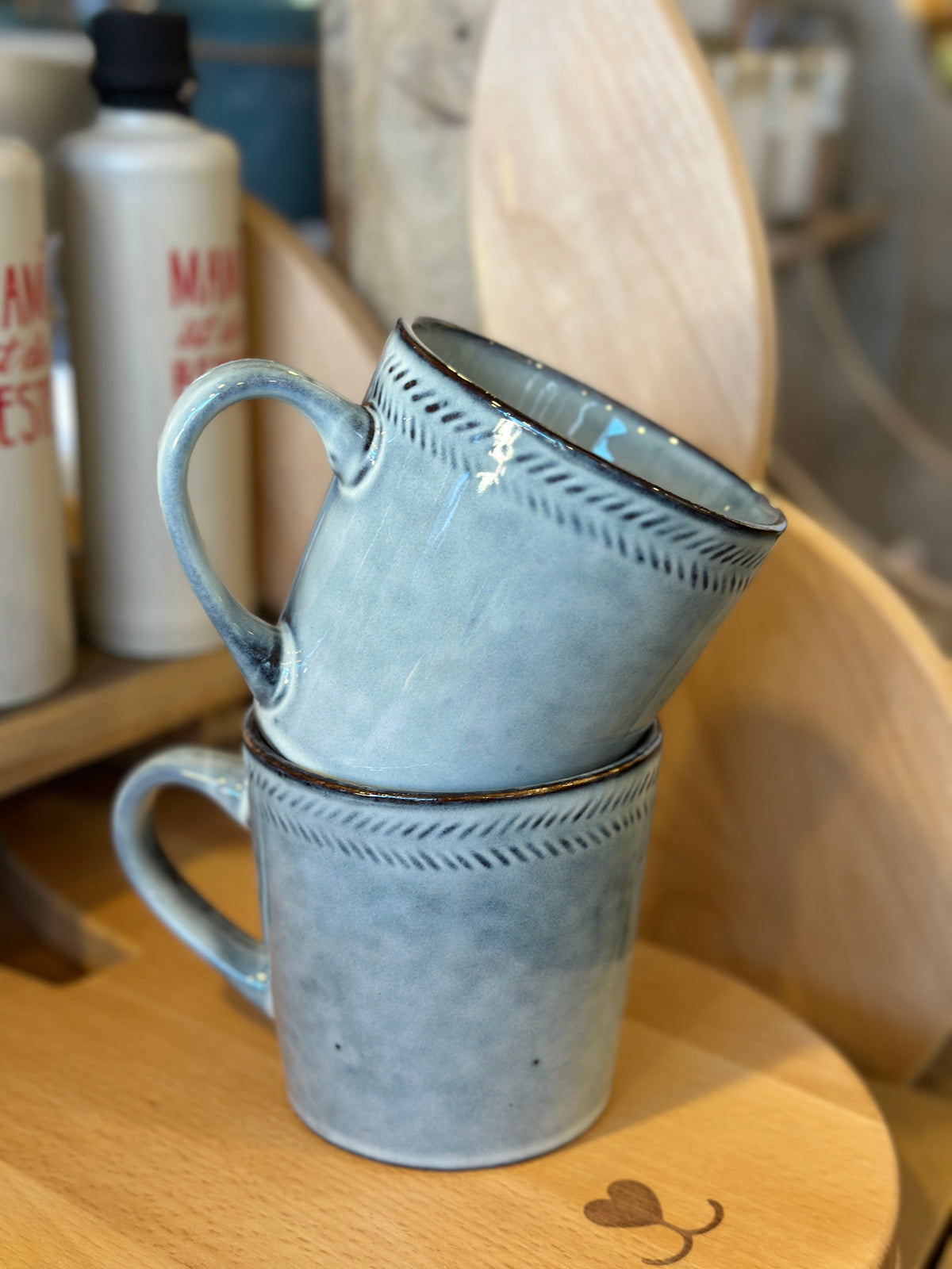 Becher/ Pott,  Keramik/Steingut