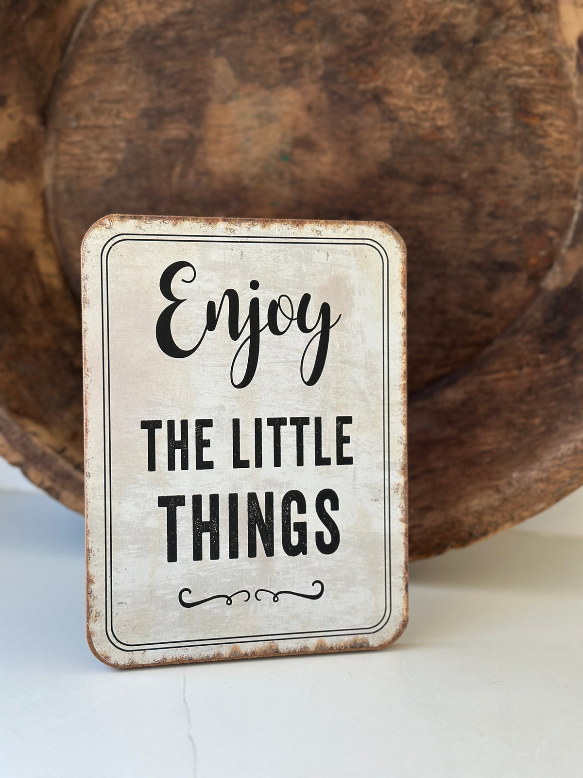 Schild aus Holz zum hinstellen