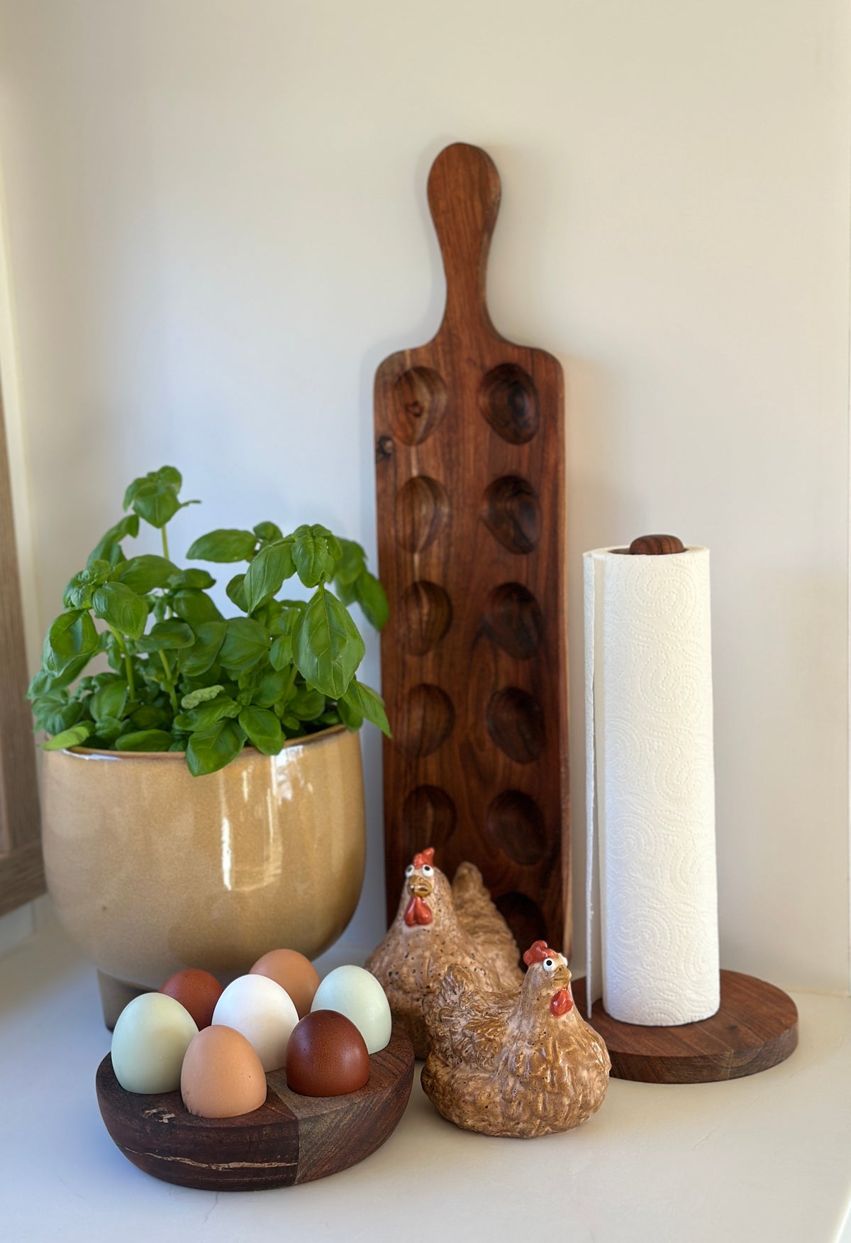 Küchenrollenhalter aus Holz