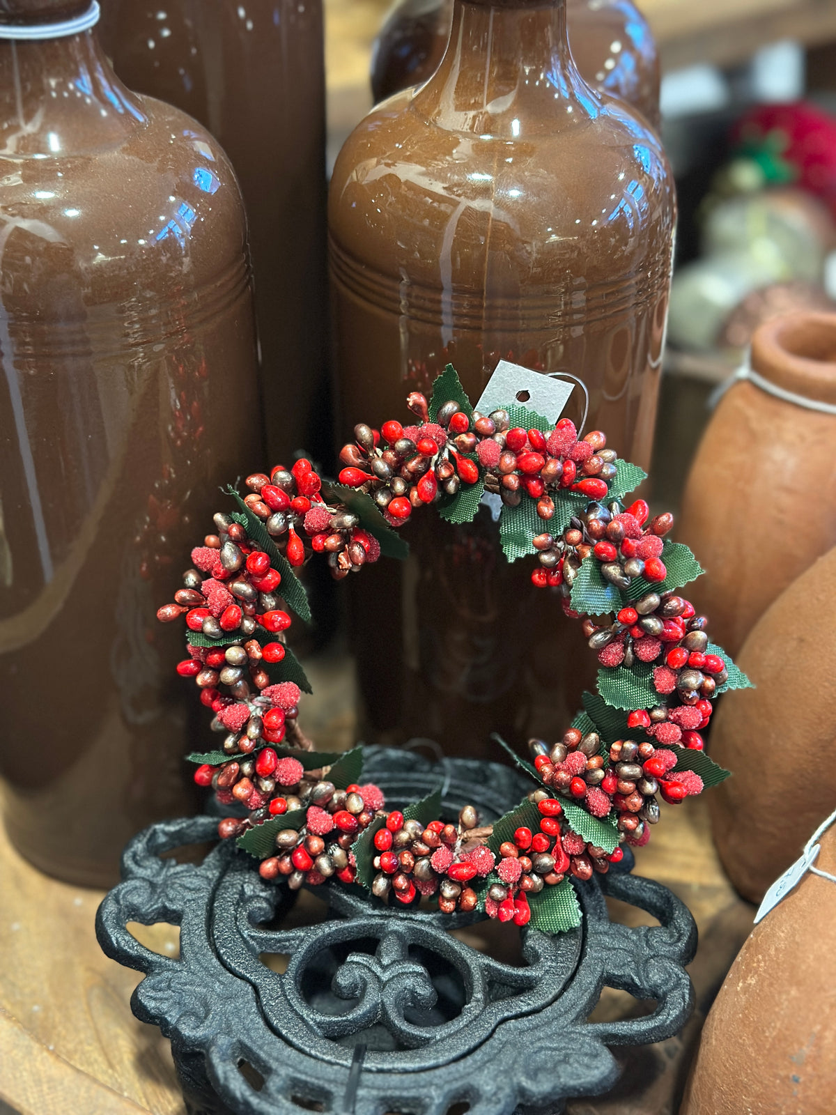 Kränzchen Beeren Kunst, rot