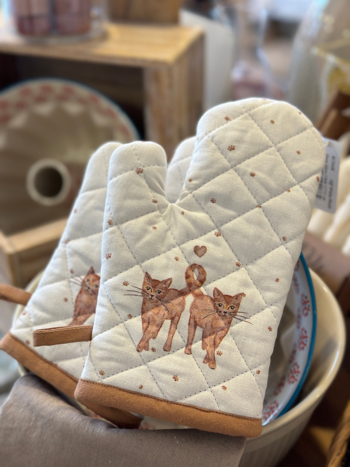 Handschuh/ Backhandschuh mit 🐈 Motiv, für Kinder